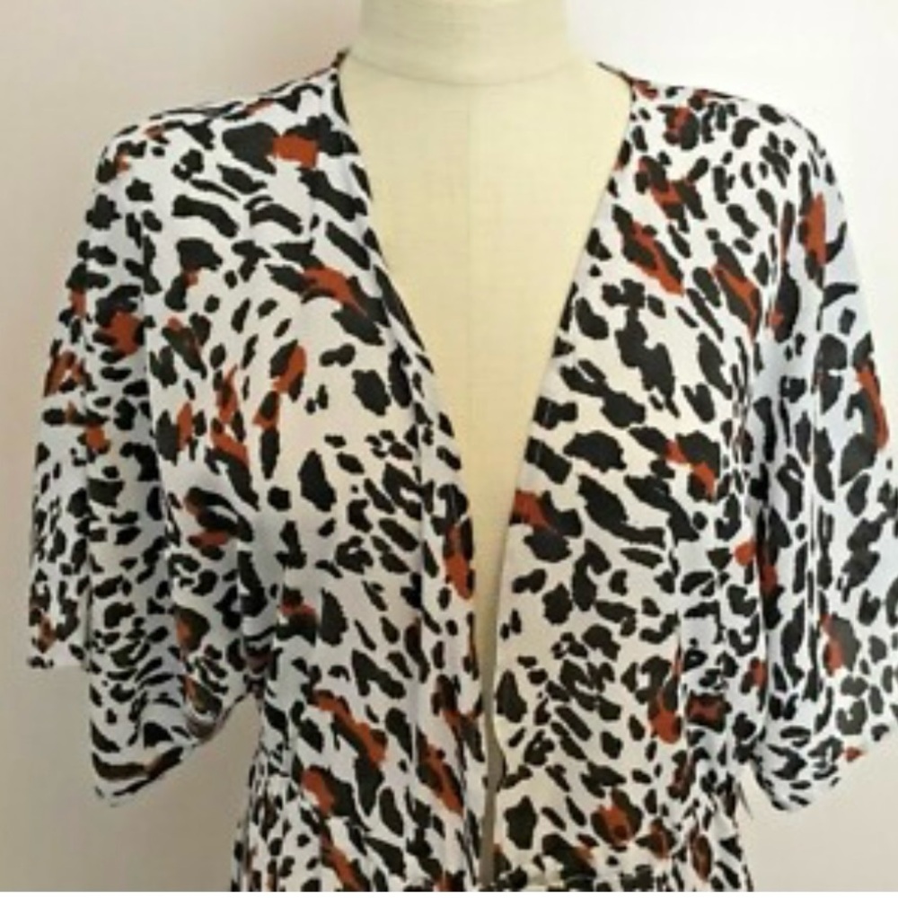 Animal Print Kimono